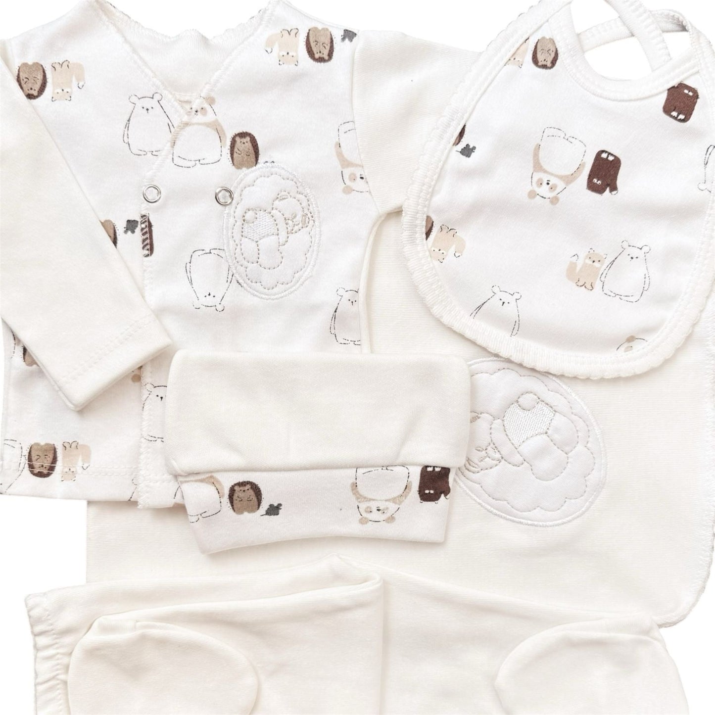 Layette 5 pieces Picot Gown