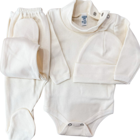 Ajuar 3 piezas Playera Liso
