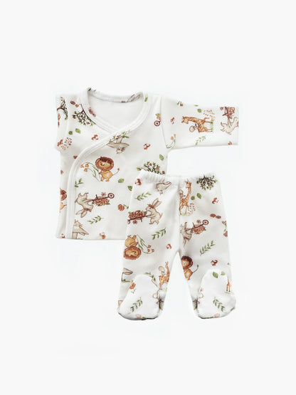 Ajuar 2 piezas PREMATURO Cinta Estampado