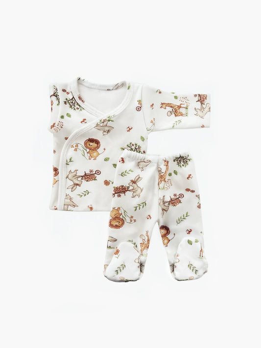 Ajuar 2 piezas PREMATURO Cinta Estampado