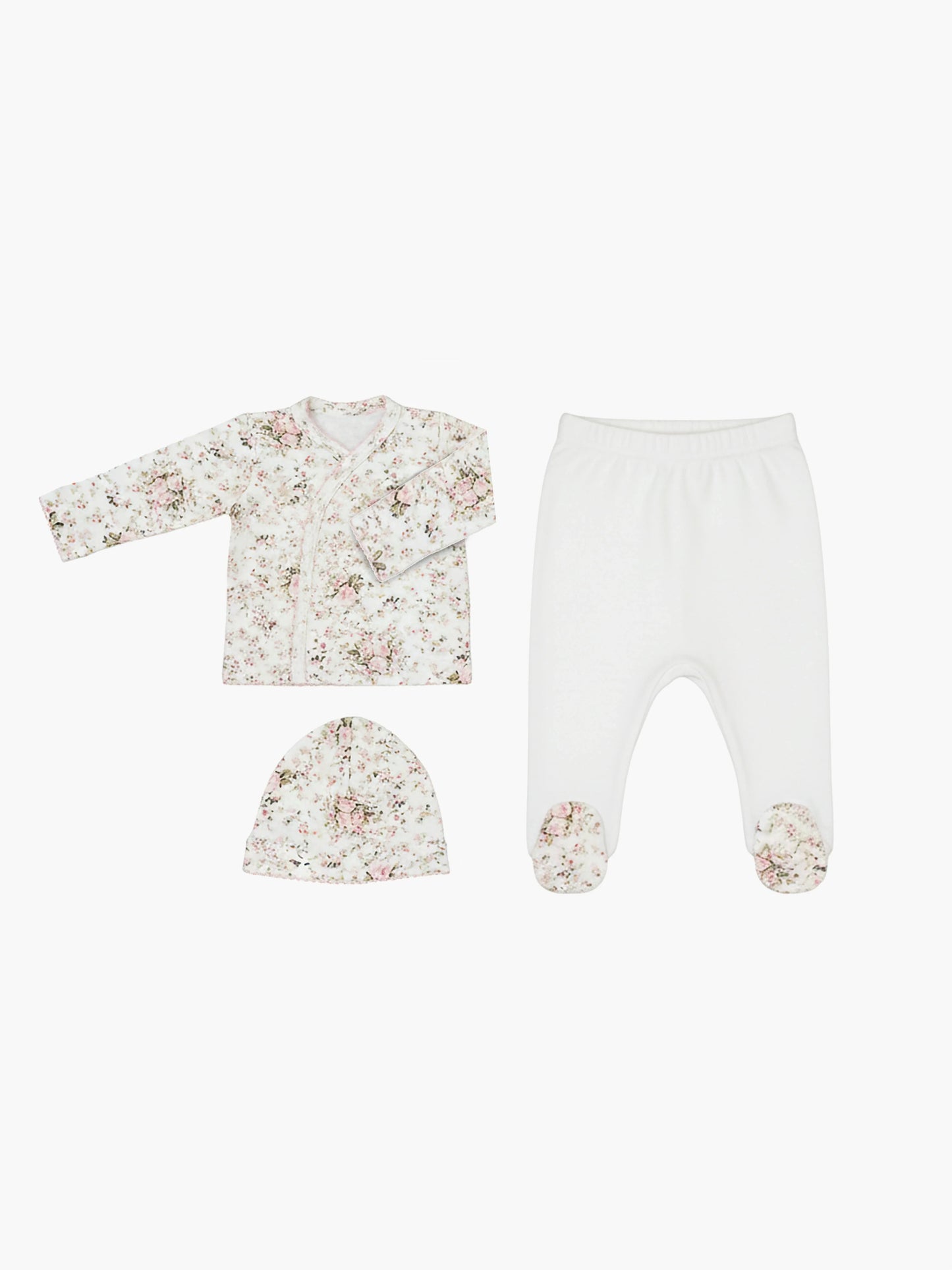 Premium - Floral 3-Piece Layette Set