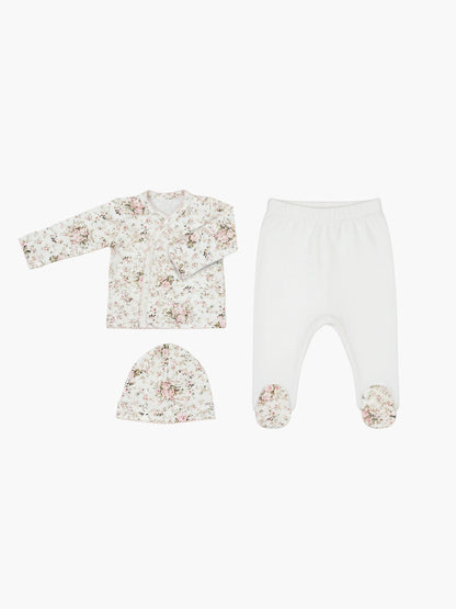 Premium - Floral 3-Piece Layette Set