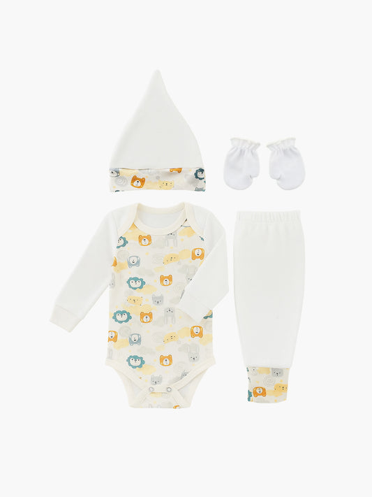 Set de regalo 4 piezas body americano estampado
