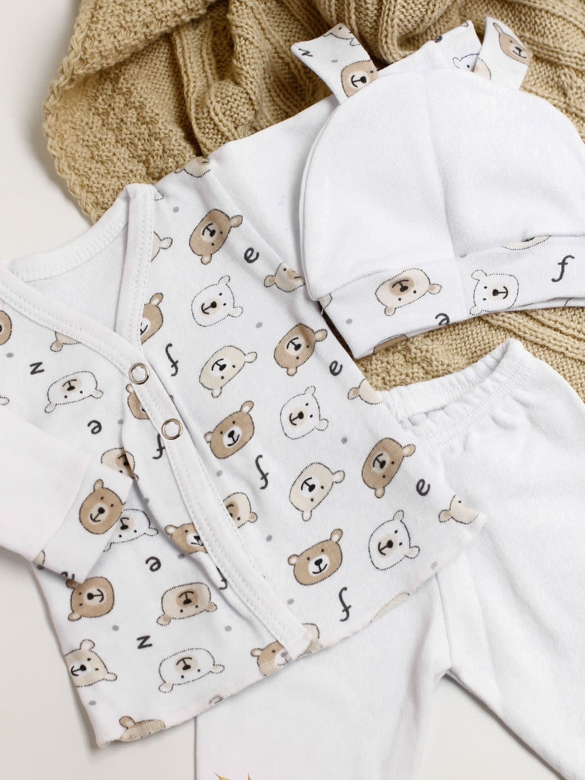 Ajuar 3 Batas PREMATURO Estampado
