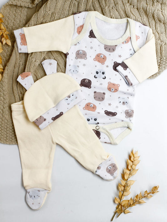 Ajuar de 3 piezas PREMATURO Body Estampado