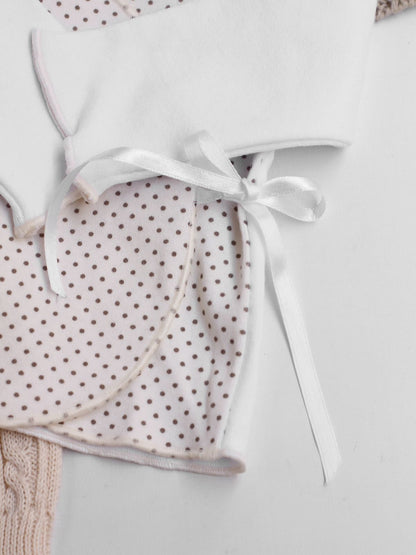 Conjunto de 4 piezas con cinta estampada